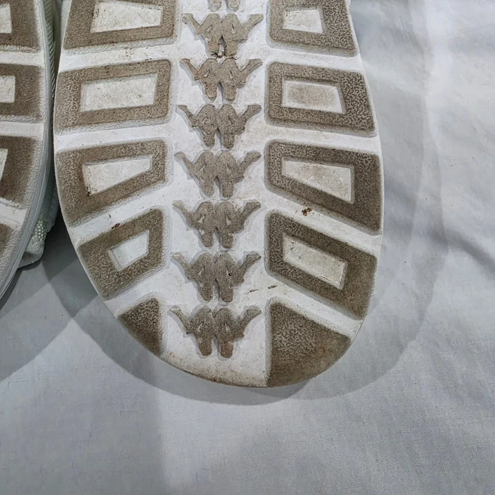 Kappa 222 Banda Mitel 1 Sandals Mens 12 White Blue Good Logo Tape Buckle Slides
